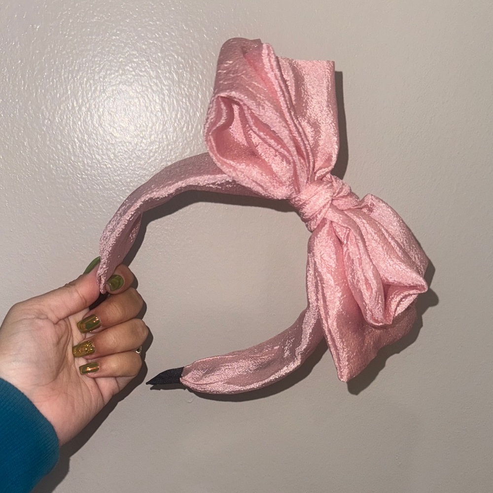 Pink Bow Headband